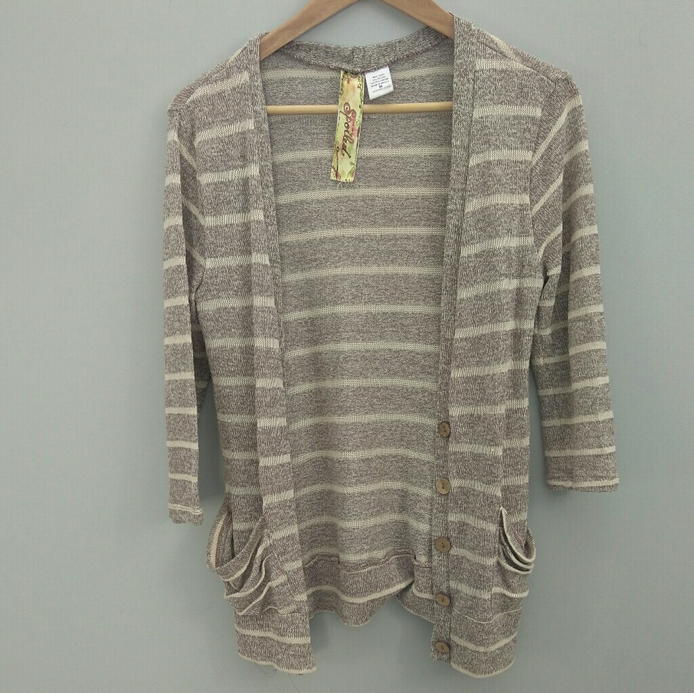 Spoiled 3/4 sleeve cardigan